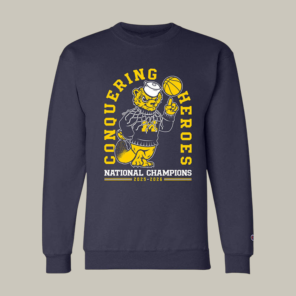 Michigan Championship Sweatshirt 2026 National Champions Clothes Gift For University Students