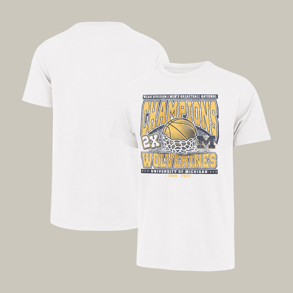 Michigan Championship T-Shirt 2x Wolverines Champions University Apparel Gift For College Students