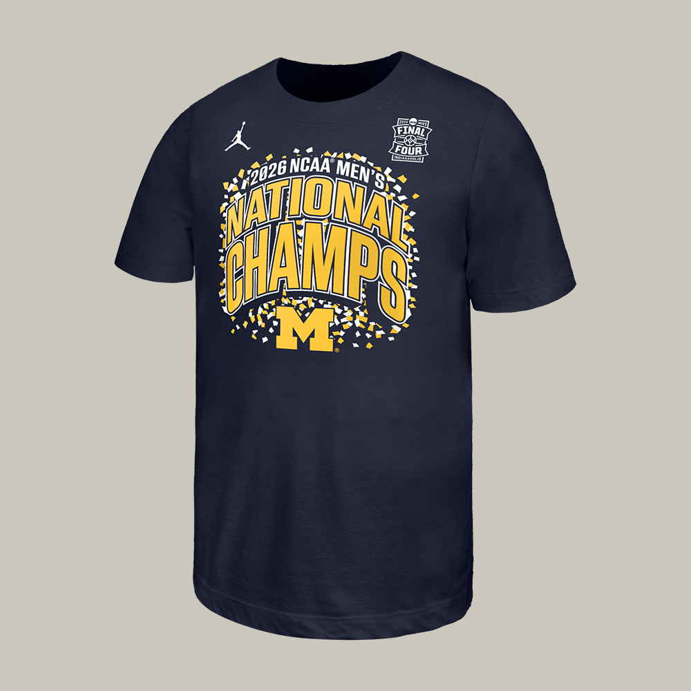 Michigan National Championship T-Shirt 2026 NCAA Men's Champs Merchandise Gift For Varsity Fans