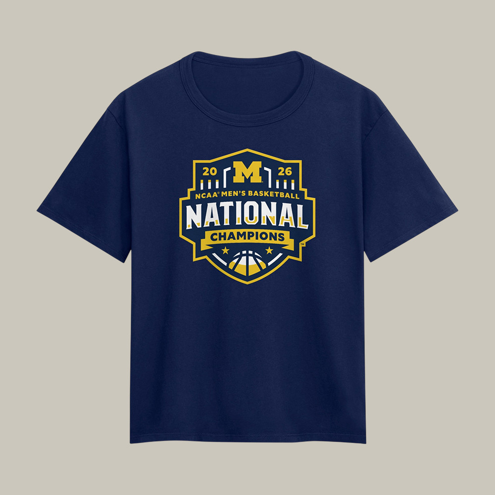 Michigan National Championship T-Shirt Champions Basketball Clothing Gift For Game Day Fans