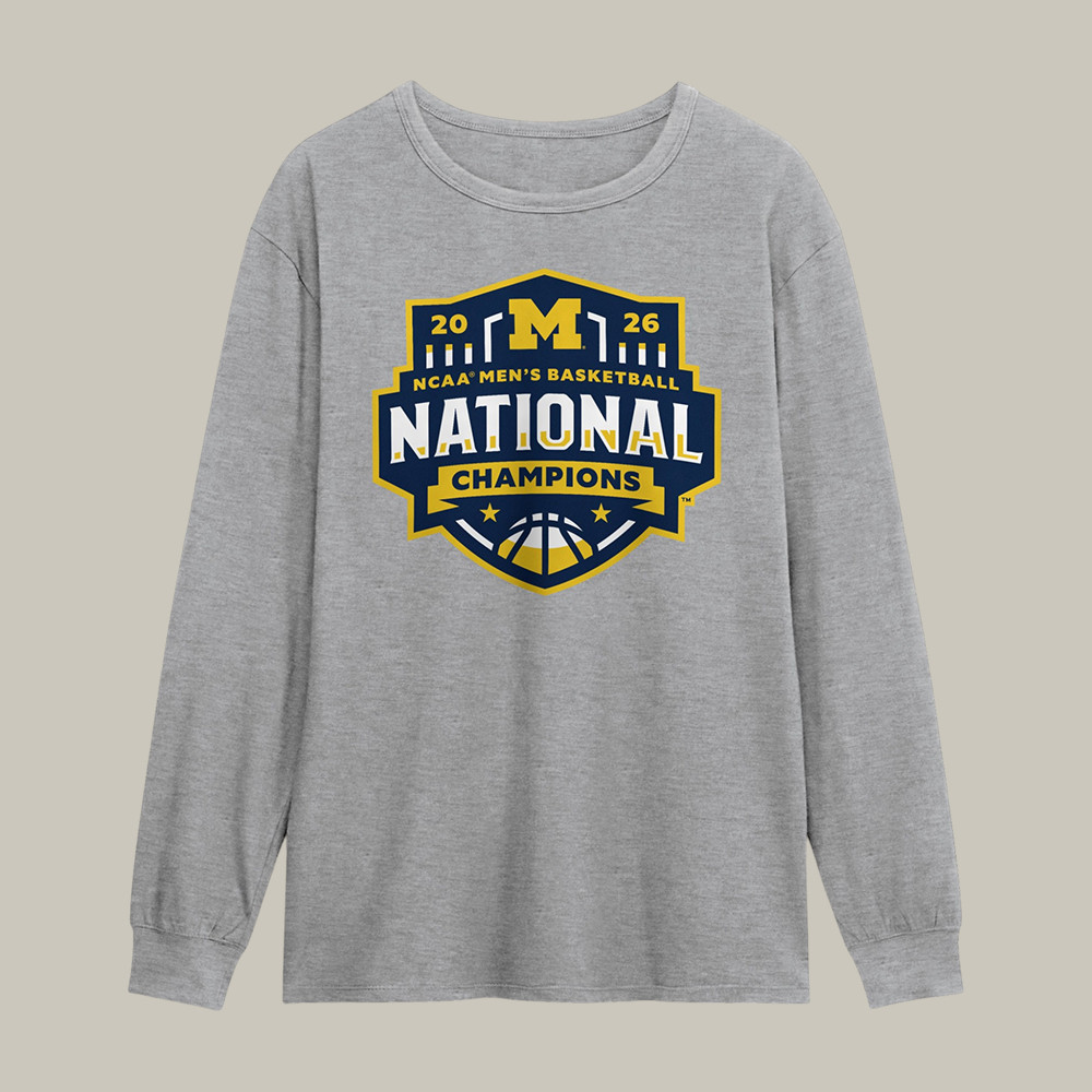Michigan National Champs Long Sleeve Shirt Champions Basketball Merch Gift For Graduating Seniors