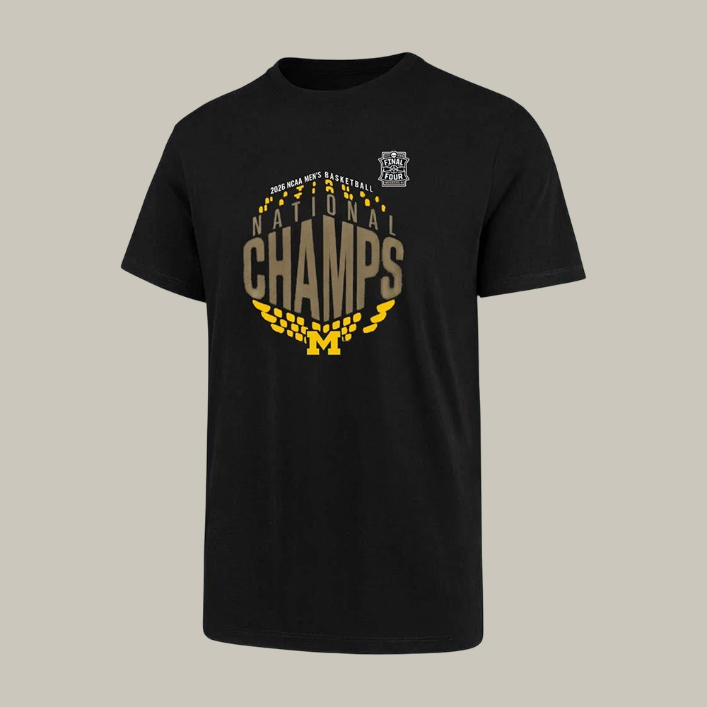 Michigan National Champs T-Shirt Basketball Apparel Gift For Team Supporters