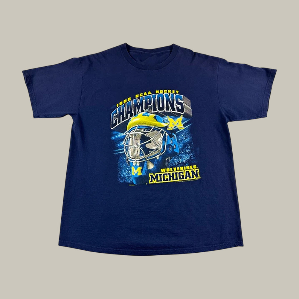 Michigan National Champs T-Shirt NCAA Hockey Champions Clothes Gift For Huge Fans