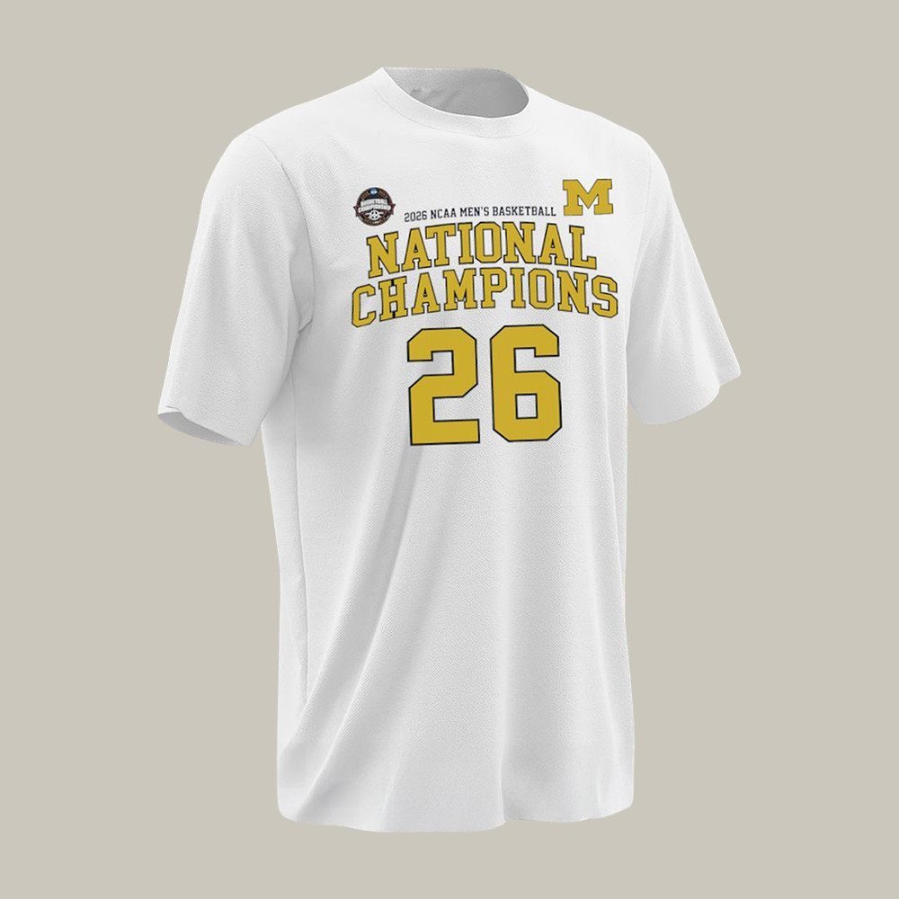 Michigan NCAA Men's Basketball National Championship T-Shirt Final Four Shirt Fan Gift For Dad