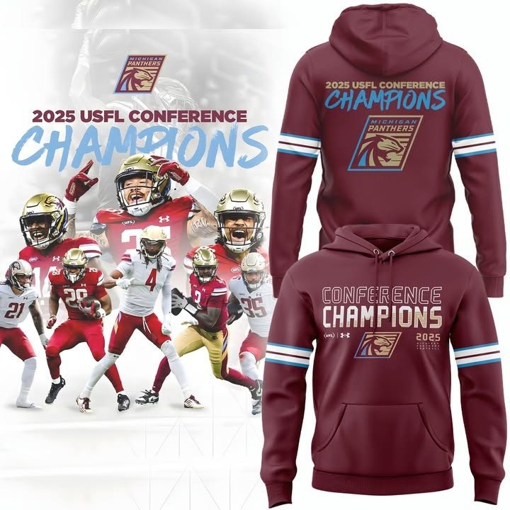Michigan Panthers USFL Conference Champions Michigan Panthers Merch
