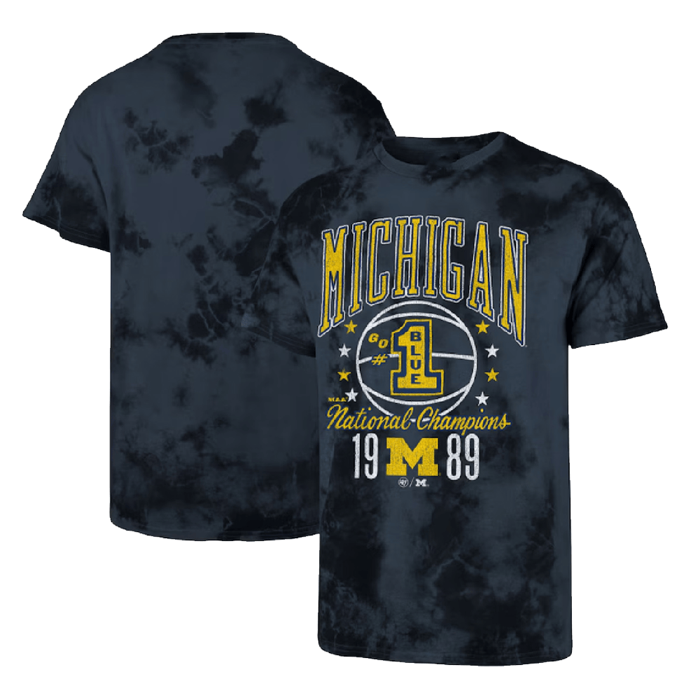 Michigan Wolverines 1989 NCAA National Champions Streaker Tie Dye T-Shirt Gifts For Fans Michigan Wolverines 1989 NCAA National Champions Streaker Tie Dye T-Shirt Gifts For Fans
