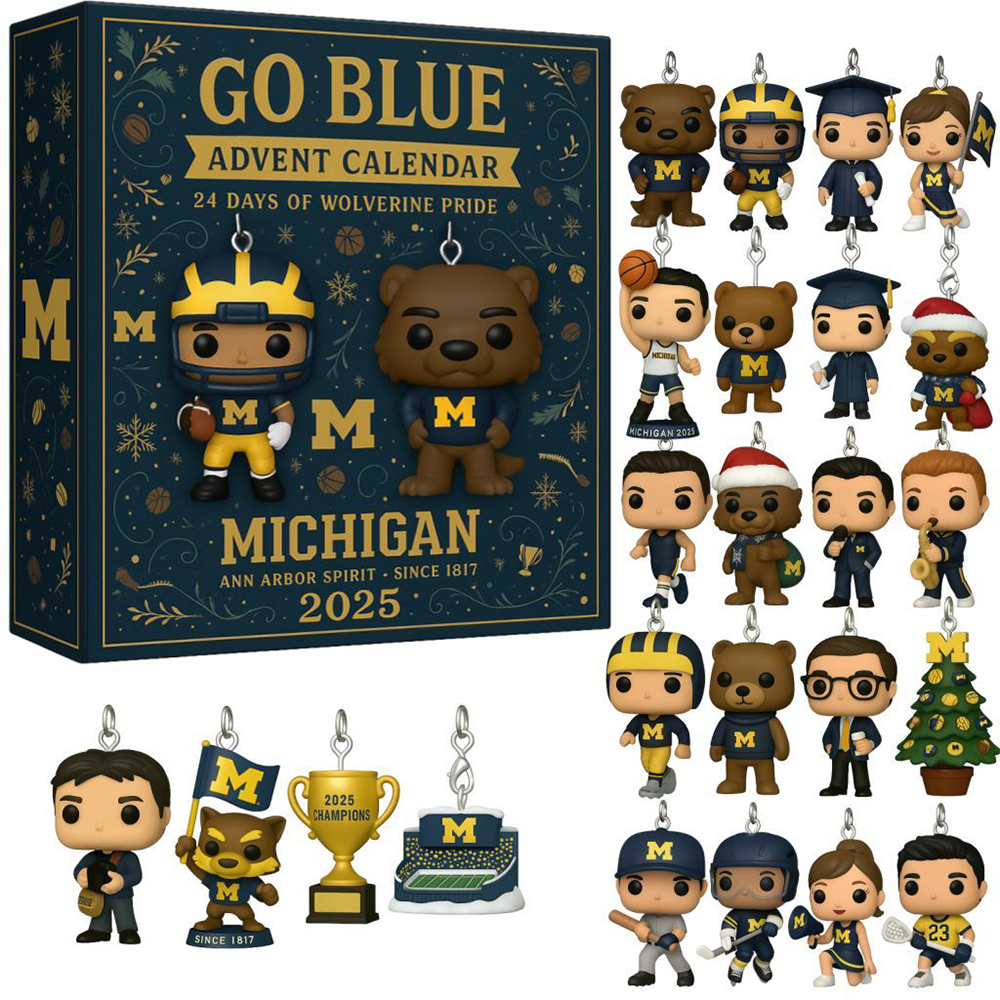 Michigan Wolverines 2025 Advent Calendar Countdown to Christmas Best Basketball Gifts