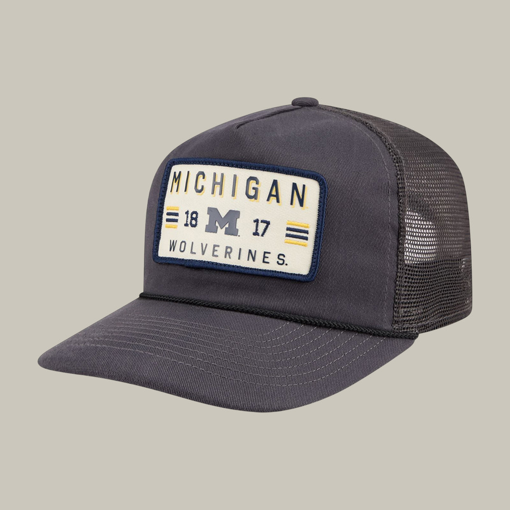 Michigan Wolverines 2026 Basketball Final Four 18 17 Trucker Hat March Madness Basketball Merch