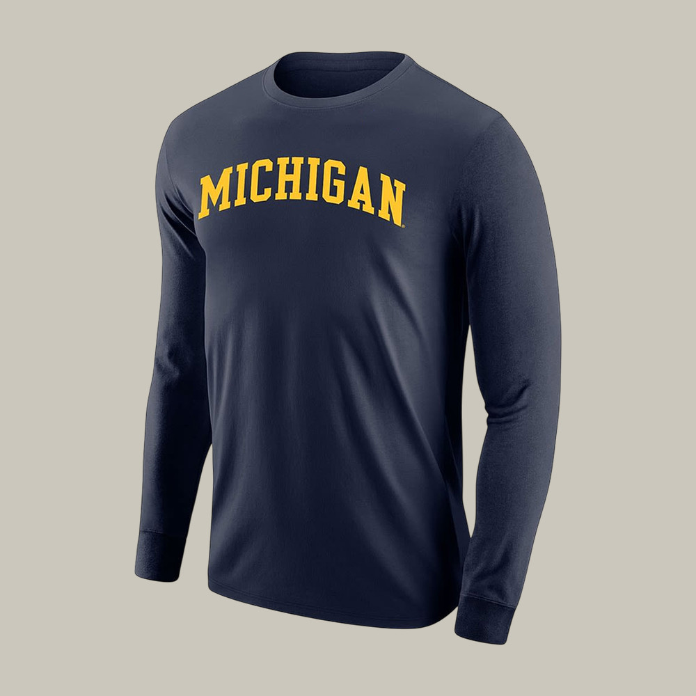 Michigan Wolverines 2026 Basketball Long Sleeve Shirt Game Day Clothing Gift For Husband