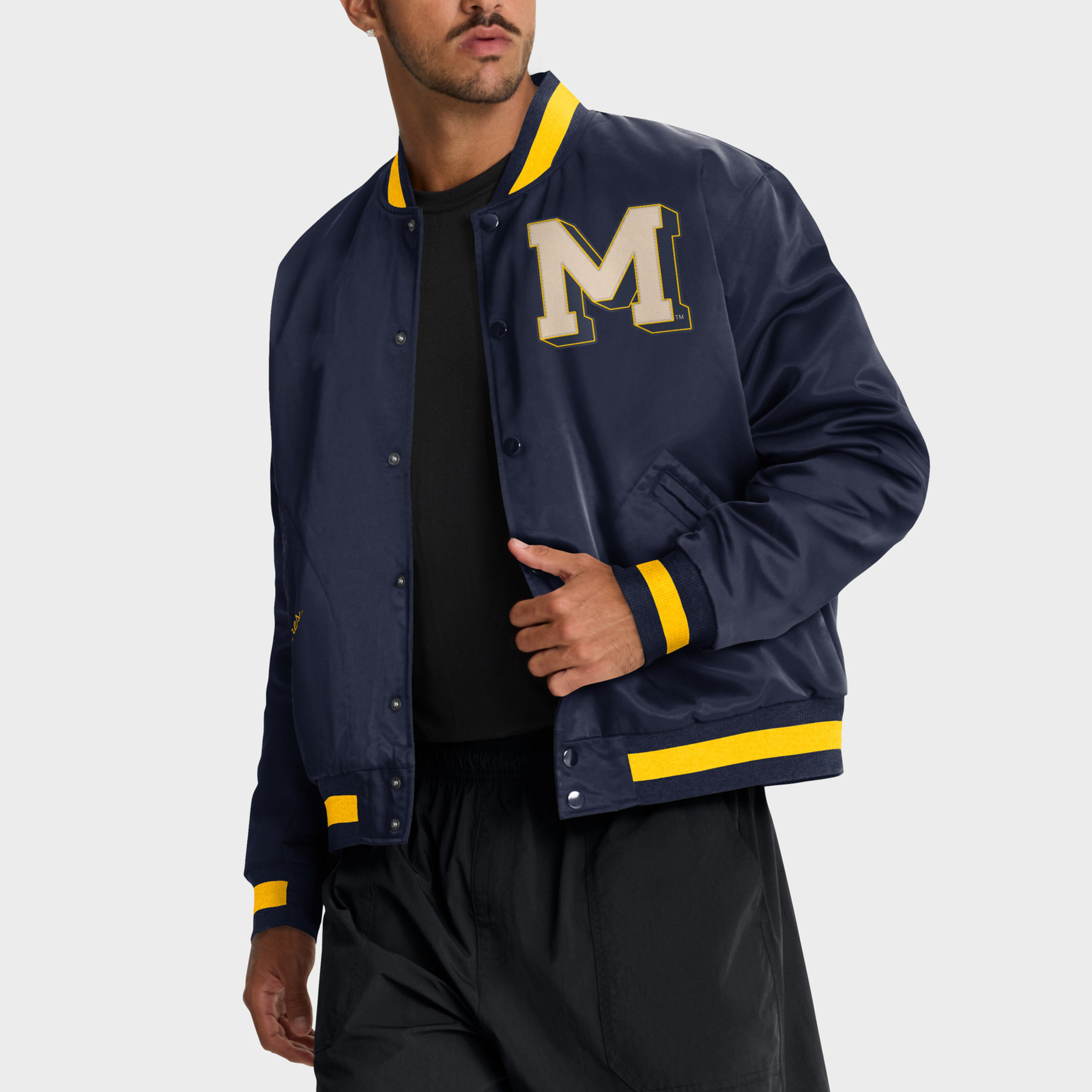 Michigan Wolverines 2026 March Madness Bomber Jacket Michigan Wolverines Apparel Fan Gear