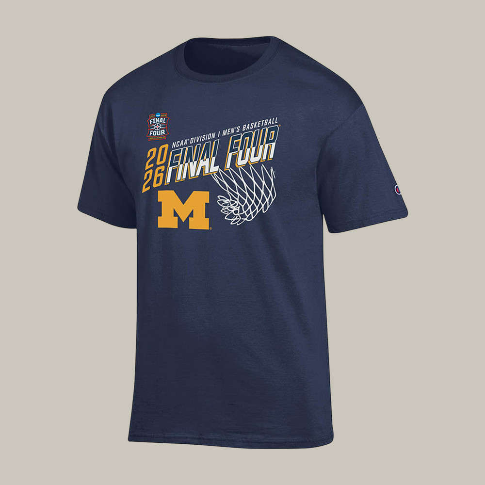 Michigan Wolverines 2026 Men's NCAA Basketball Final Four T-Shirt Michigan Wolverines Merch