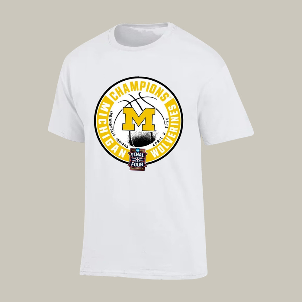Michigan Wolverines 2026 NCAA Basketball Final Four T-Shirt Michigan Championship Shirt Fan Gifts