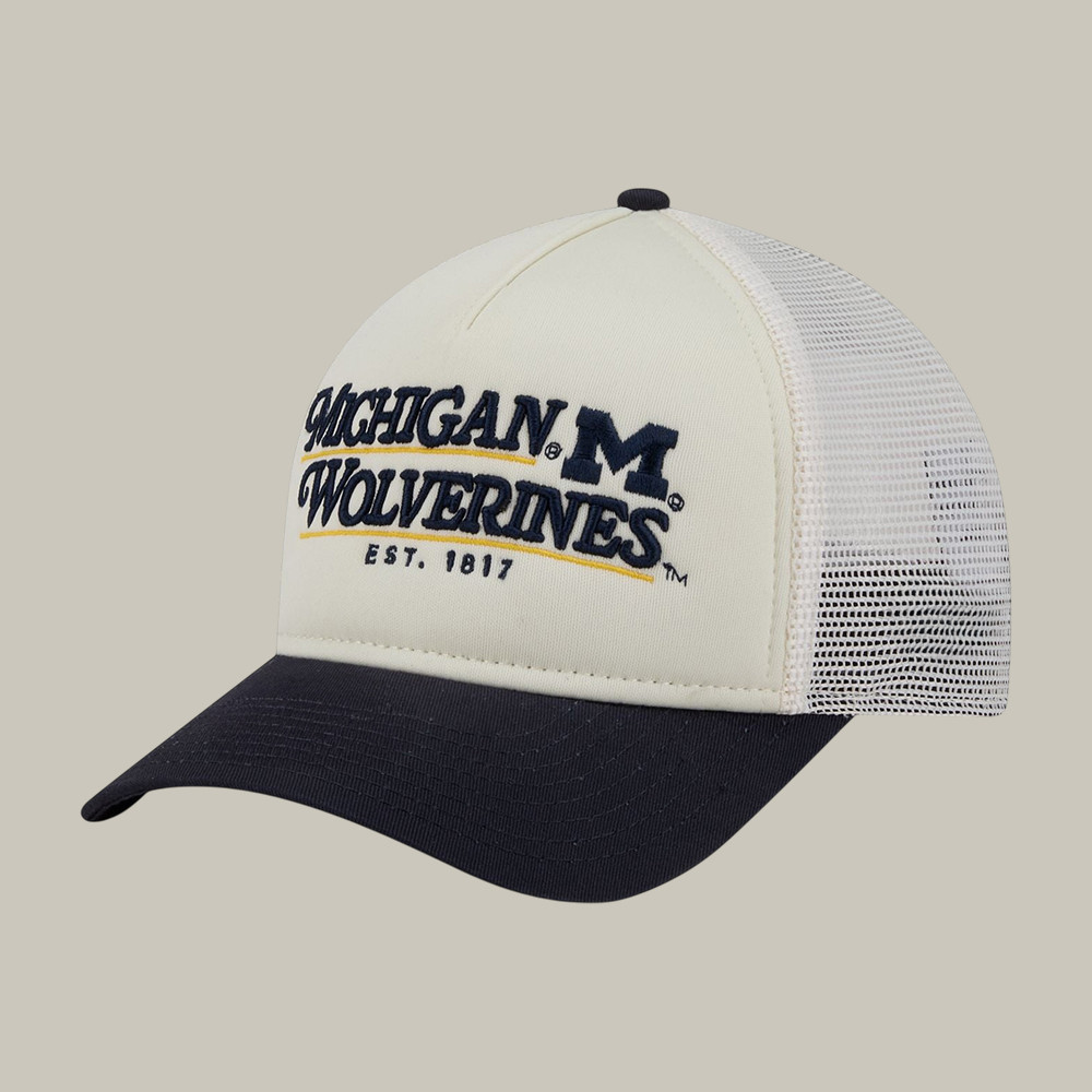 Michigan Wolverines 2026 NCAA Basketball Final Four Trucker Hat National Champions Cap Fan Gear