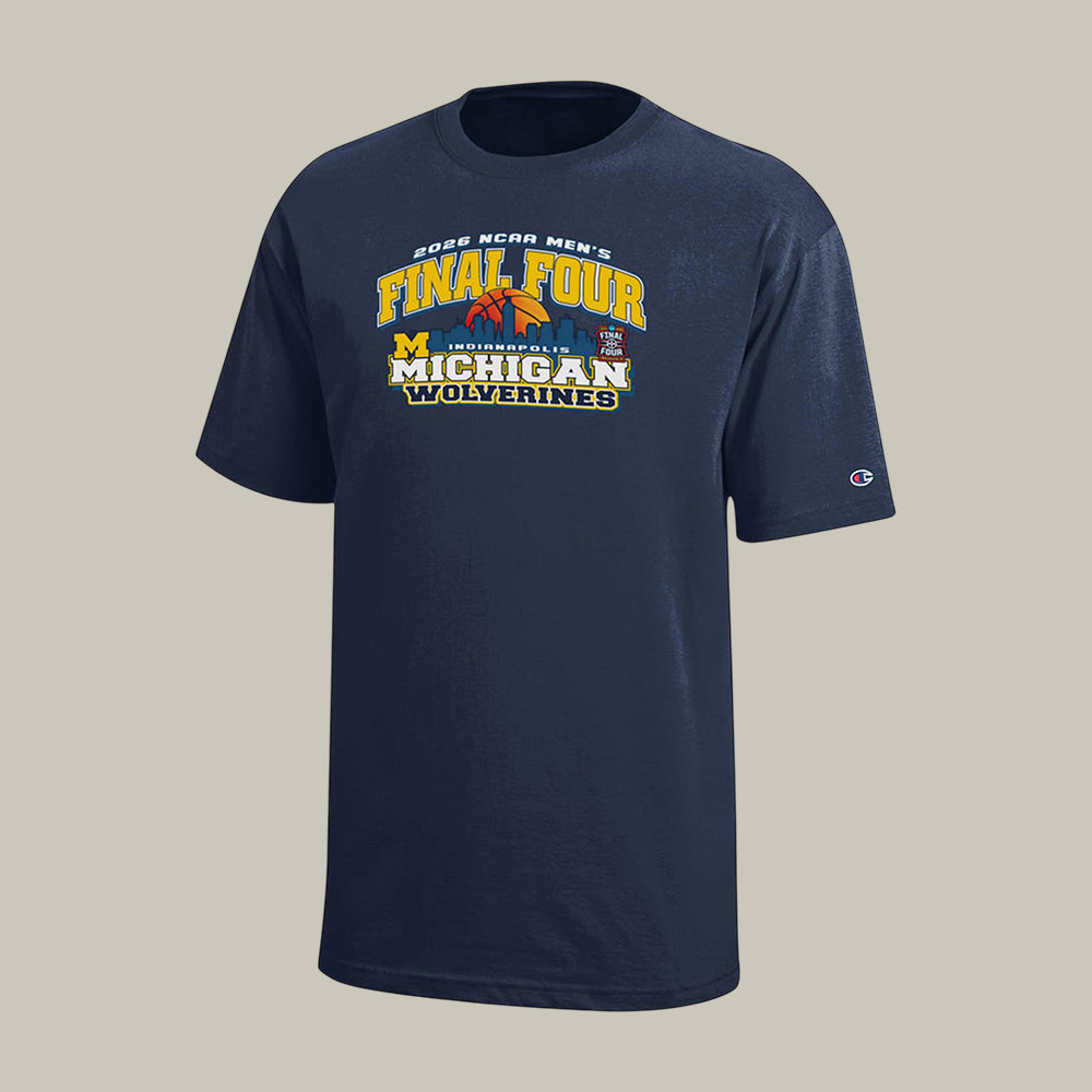 Michigan Wolverines 2026 NCAA Men's Basketball Final Four T-Shirt Basketball Clothes March Madness Gear