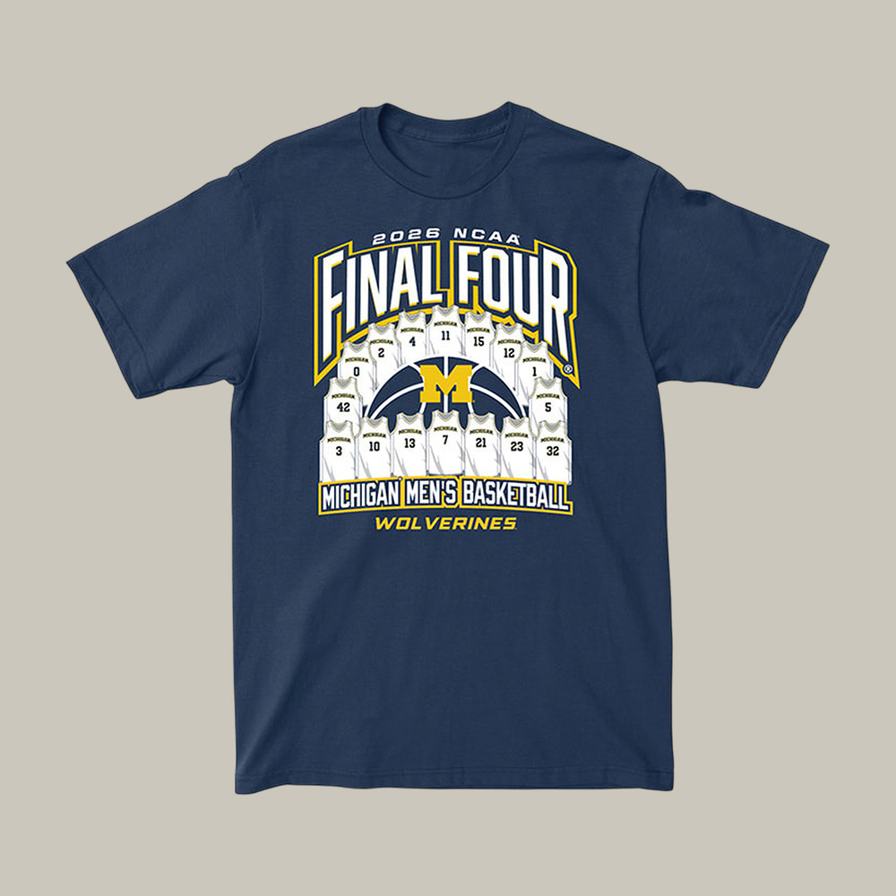 Michigan Wolverines 2026 NCAA Men's Basketball Final Four T-Shirt Game Day Shirt Fan Gifts