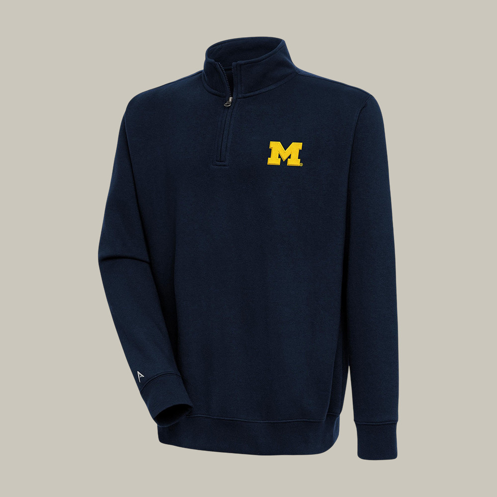 Michigan Wolverines Basketball Final Four Quarter Zip Sweatshirt March Madness Bracket Apparel