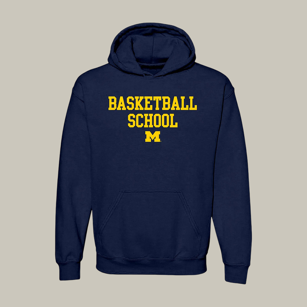 Michigan Wolverines Basketball School Hoodie Michigan Wolverines Final Four Apparel