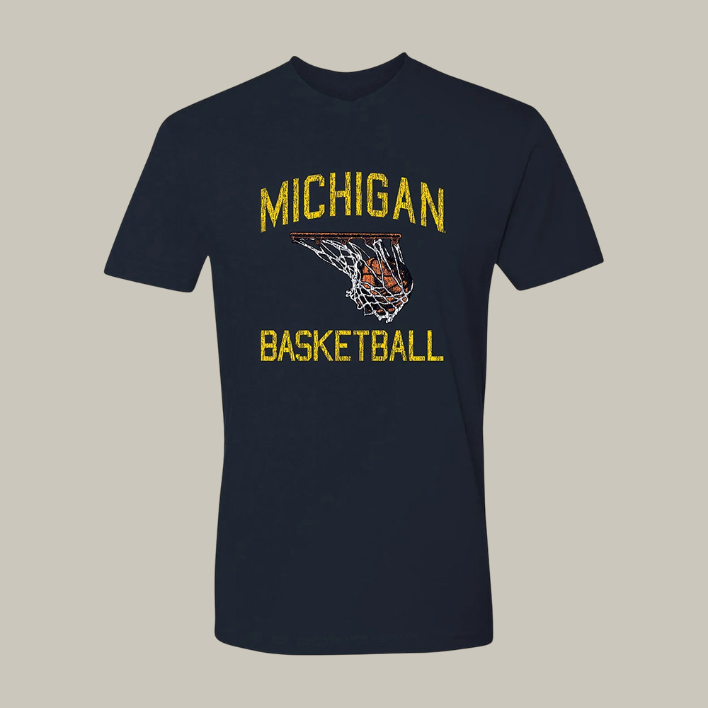 Michigan Wolverines Basketball T-Shirt 2026 Big Ten Men's Basketball Champions Merch Fan Gift