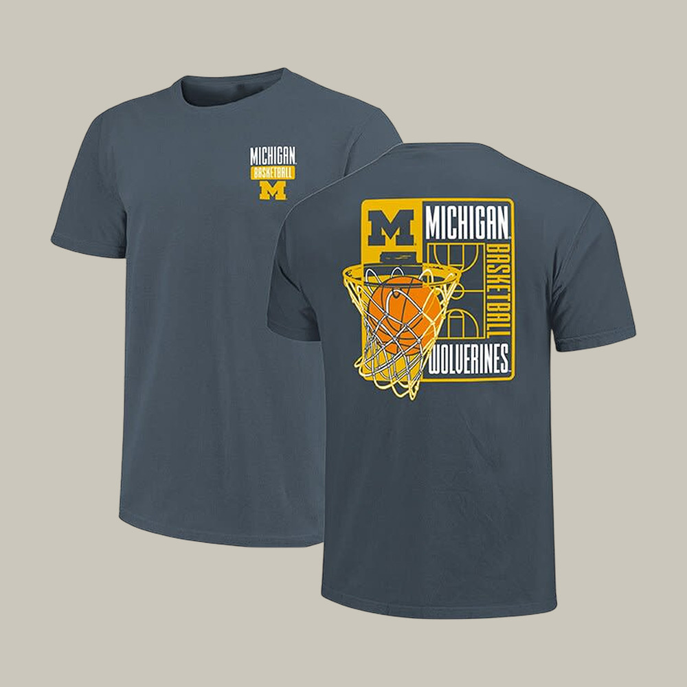 Michigan Wolverines Basketball T-Shirt Game Day Shirt Michigan Wolverines Fan Gifts