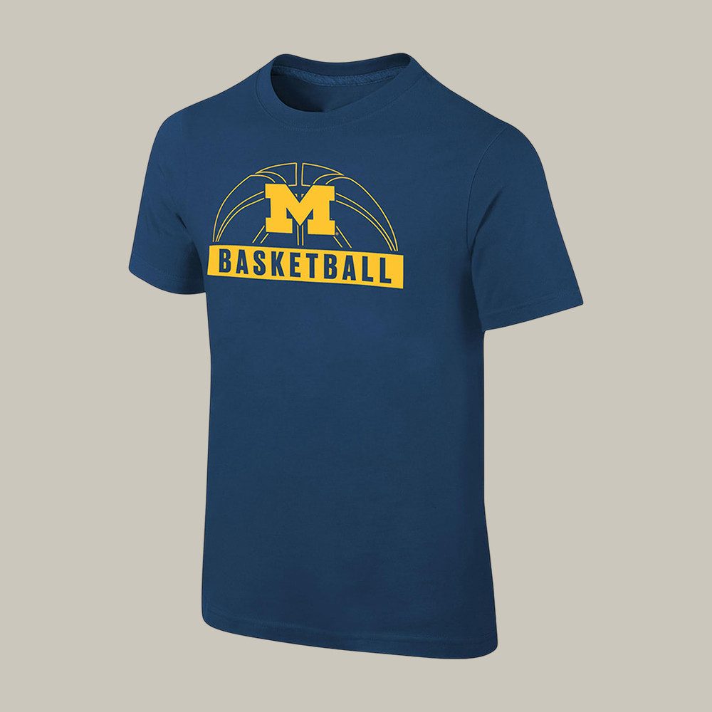 Michigan Wolverines Basketball T-Shirt Game Day Shirt Unique Gift For Basketball Fans
