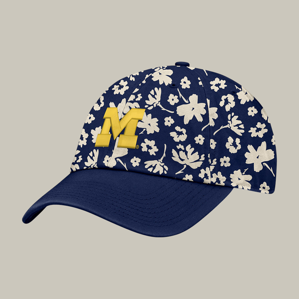 Michigan Wolverines Final Four Floral Hat March Madness Baseball Cap Gift Idea For Fans