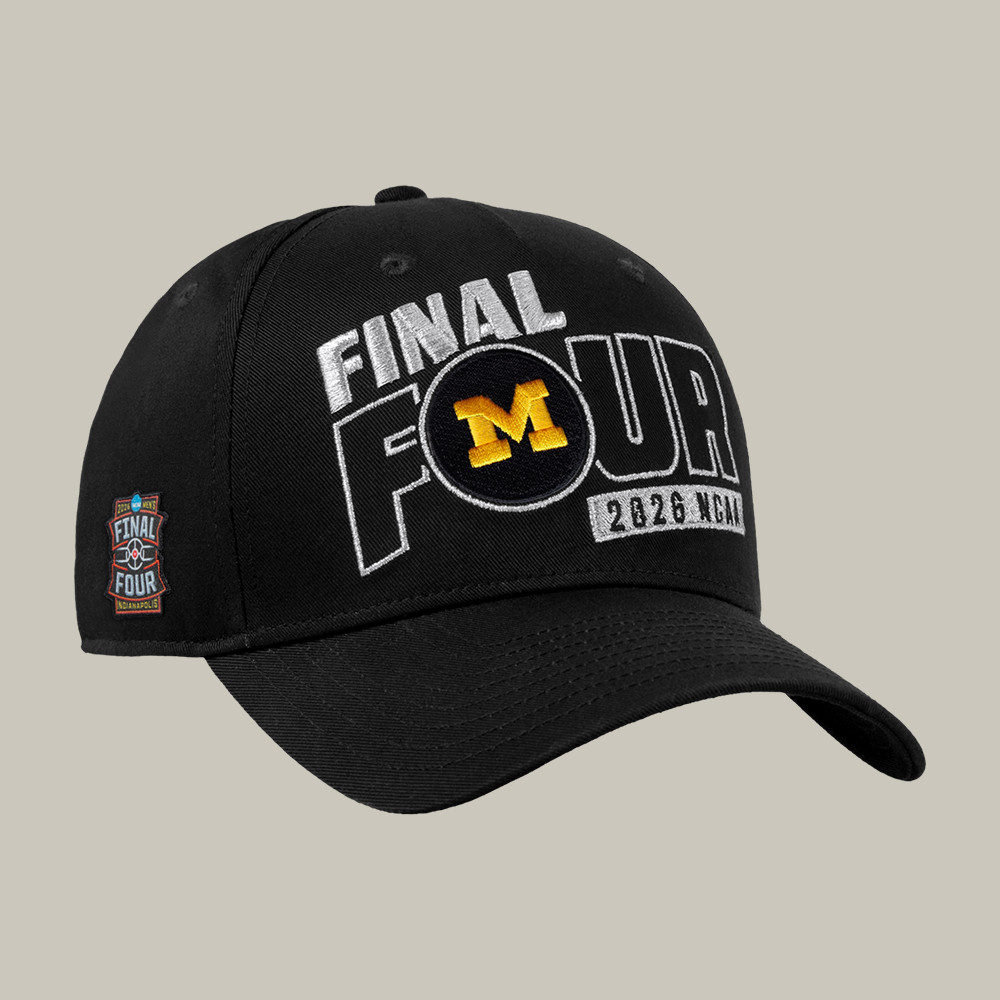 Michigan Wolverines Final Four NCAA Men's Basketball Hat Game Day Cap Gift For Him