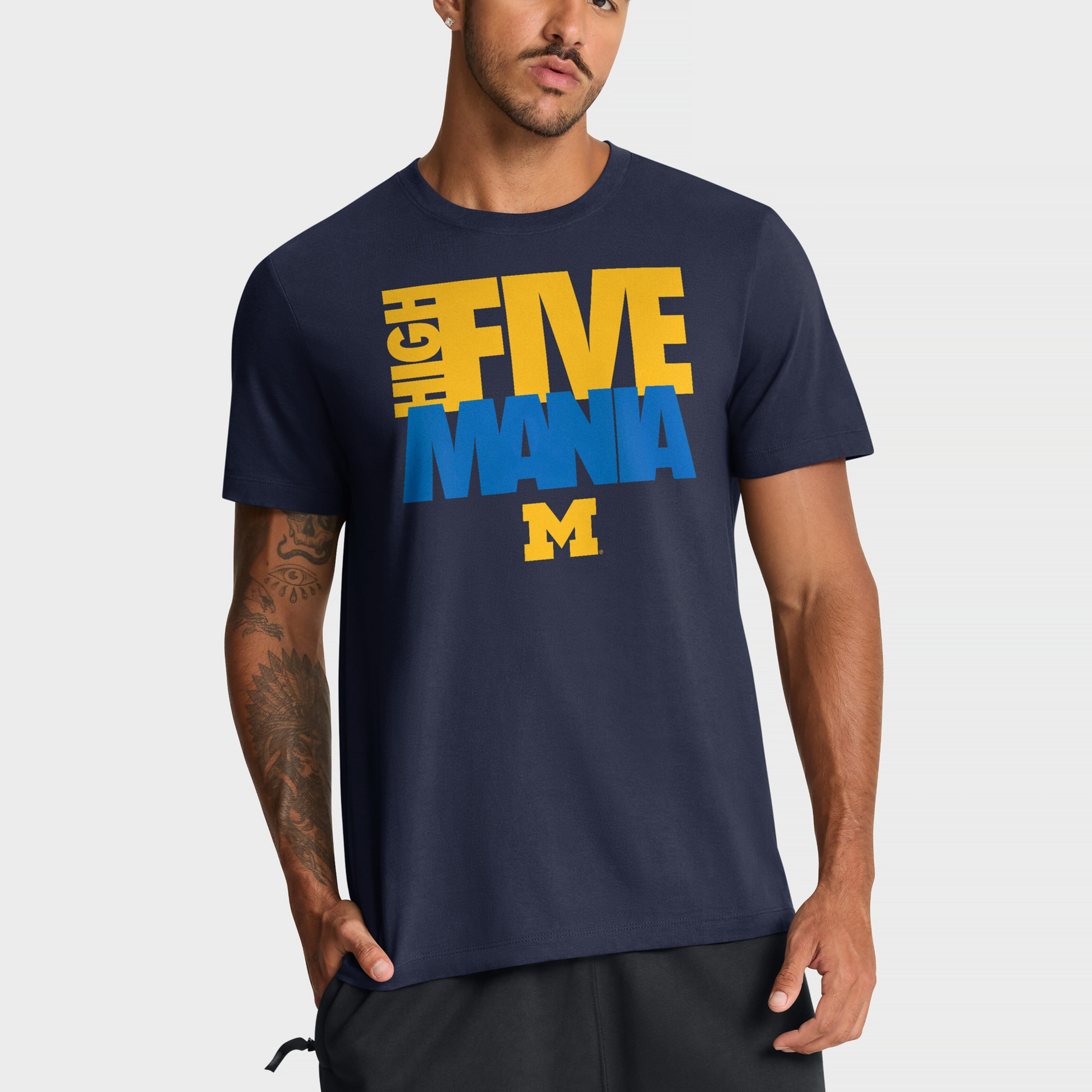 Michigan Wolverines High Five Mania T-Shirt March Madness Final Four Shirt Present For Huge Fans