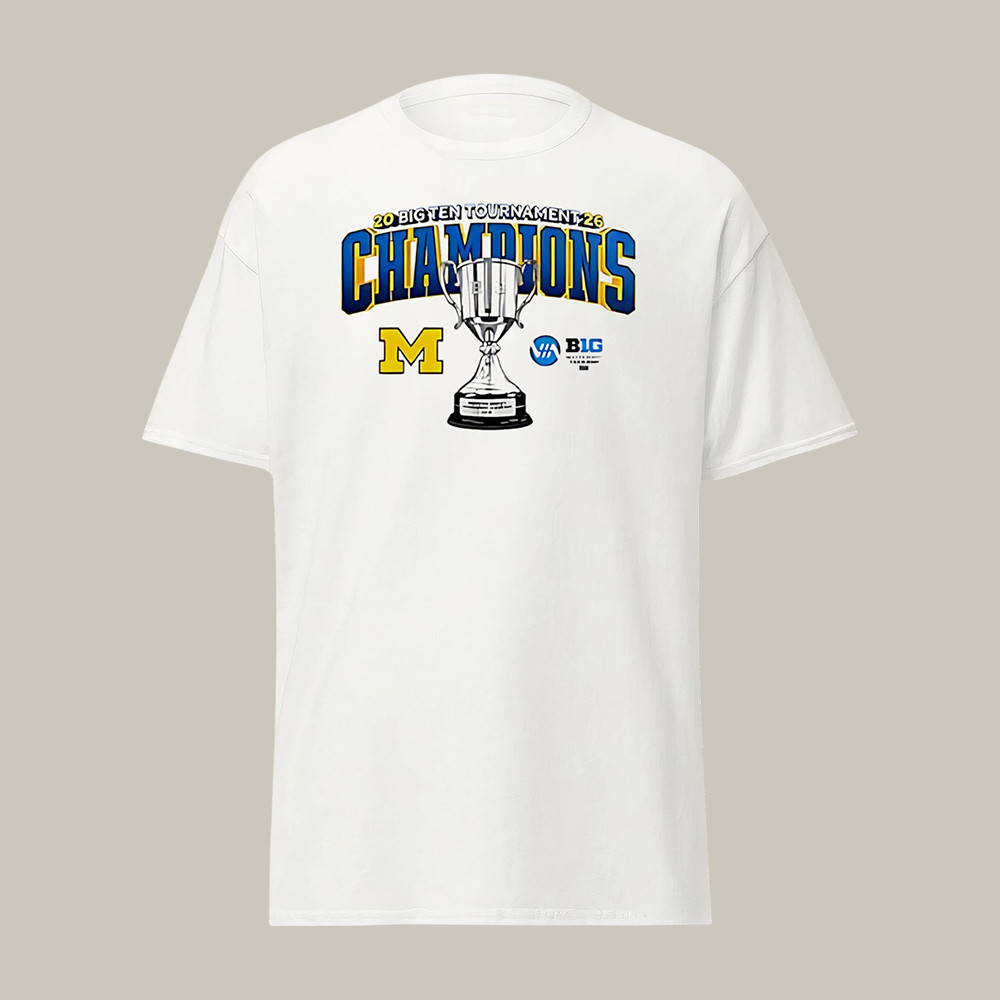 Michigan Wolverines Hockey Big Ten Tournament Champions T-Shirt Hockey Clothes Game Day Gear