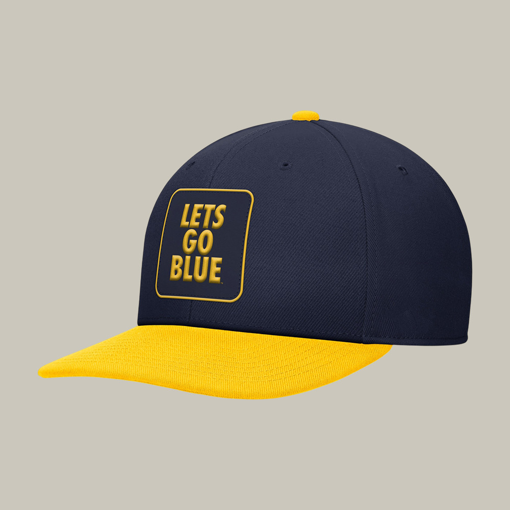Michigan Wolverines Let's Go Blue Final Four Hat Michigan Wolverines Merch Fan Gear