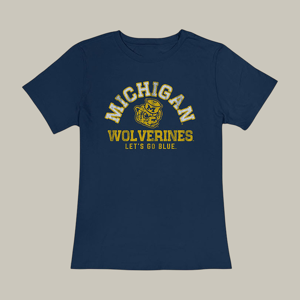 Michigan Wolverines Let's Go Blue T-Shirt Michigan Wolverines Final Four Shirt Game Day Gift Idea