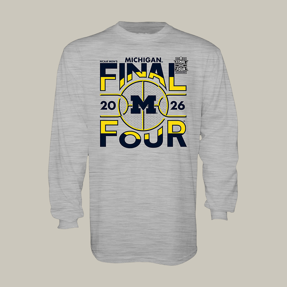Michigan Wolverines Men's Basketball Final Four Bound Long Sleeve Shirt March Madness Apparel Fan Gear