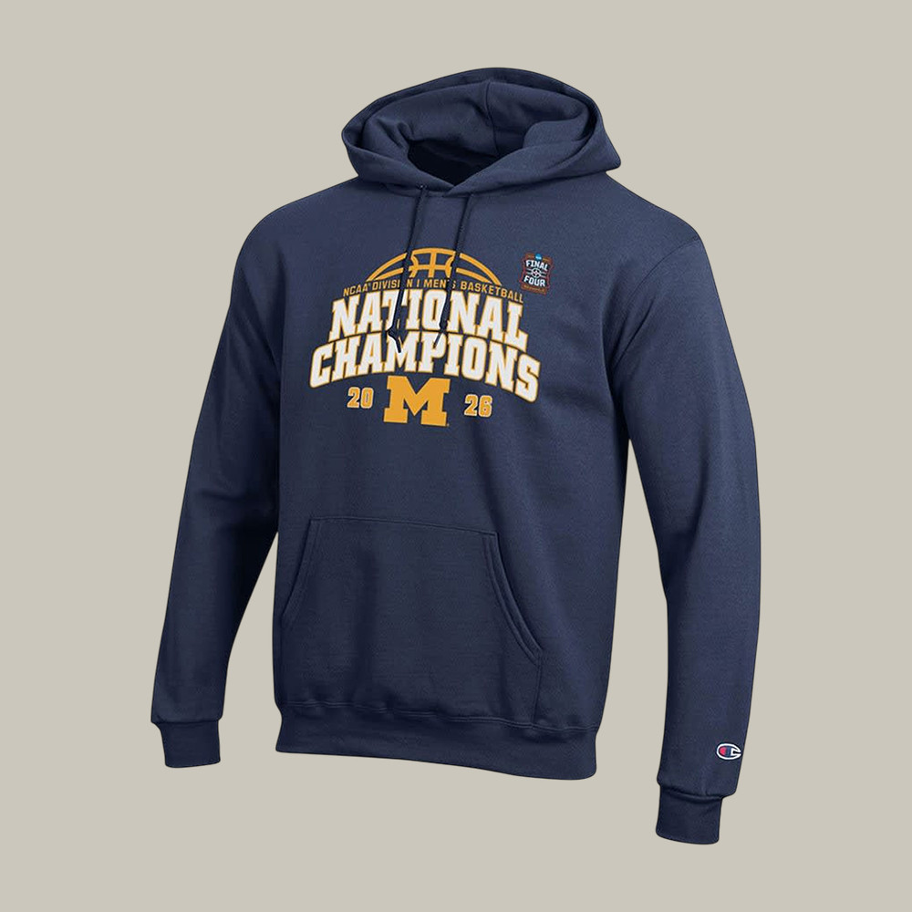 Michigan Wolverines Men's Basketball Final Four Hoodie 2026 Final Four Merch Basketball Gear