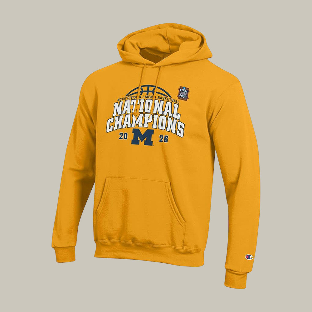 Michigan Wolverines Men's NCAA Basketball Hoodie March Madness Apparel Final Four Gear