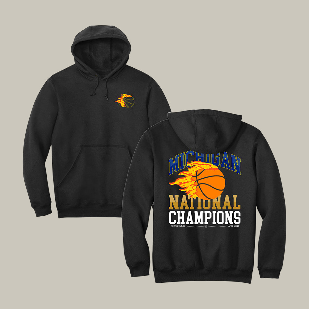 Michigan Wolverines National Championships Hoodie Basketball Apparel Present For Father