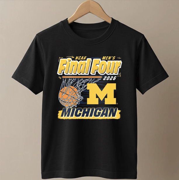 Michigan Wolverines NCAA Final Four 2026 Basketball Fan Tee