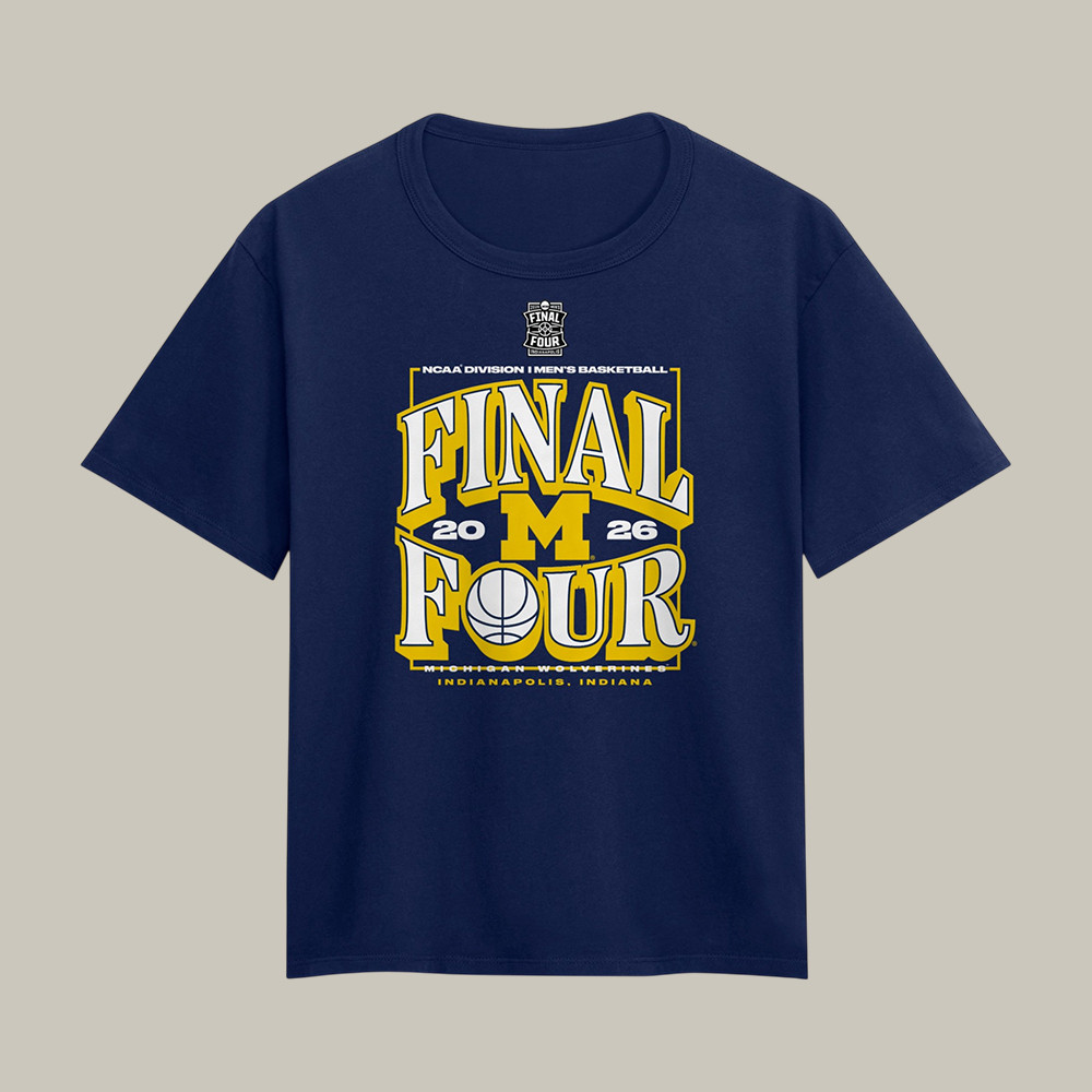 Michigan Wolverines NCAA Men's Basketball Final Four T-Shirt March Madness Clothing