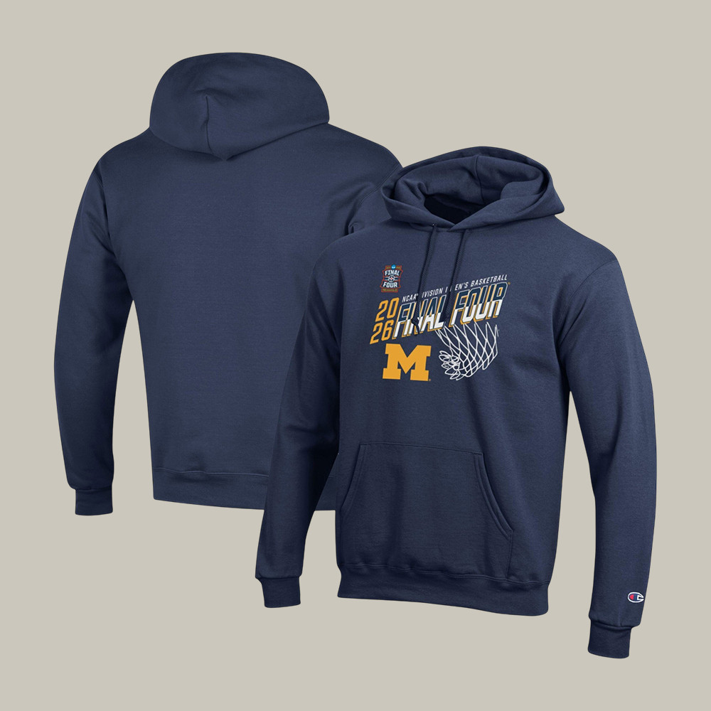 Michigan Wolverines NCAA Men's Basketball Hoodie March Madness Final Four Apparel