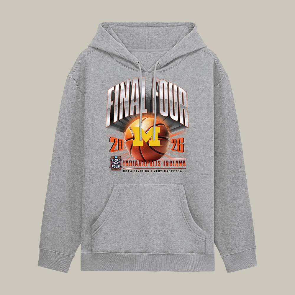 Michigan Wolverines NCAA Men's Basketball Hoodie March Madness Final Four Clothing Fan Gear