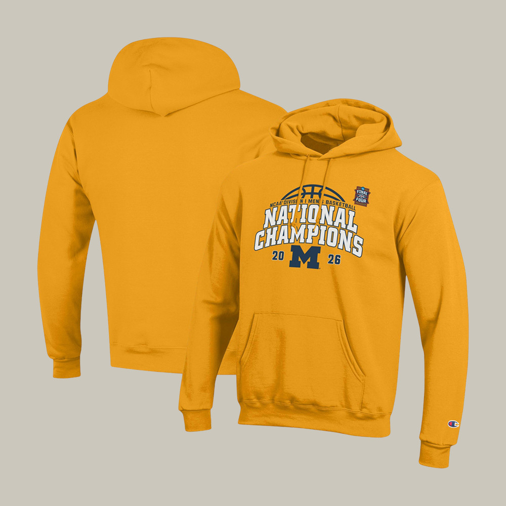 Michigan Wolverines NCAA Men's Basketball National Champions Hoodie Game Day Clothing