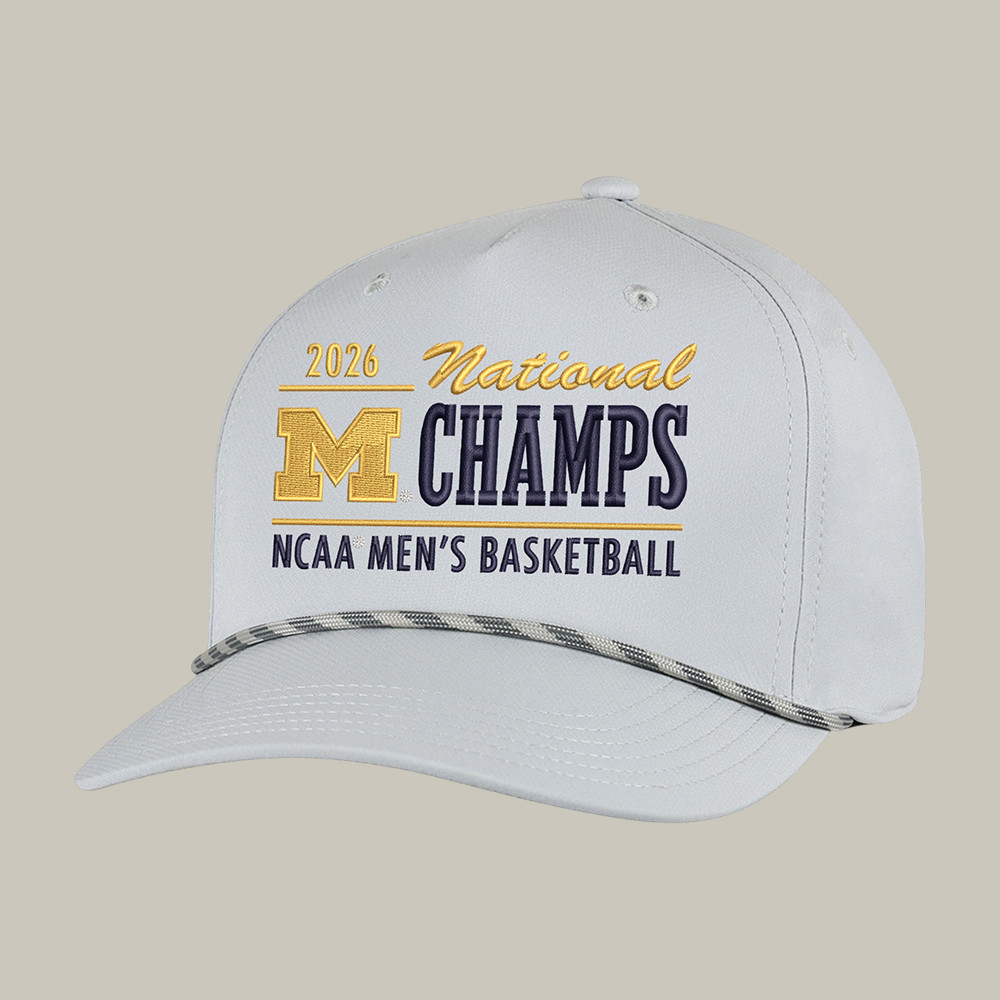 Michigan Wolverines NCAA Men's Basketball National Champions Rope Hat Basketball Cap Gift Idea