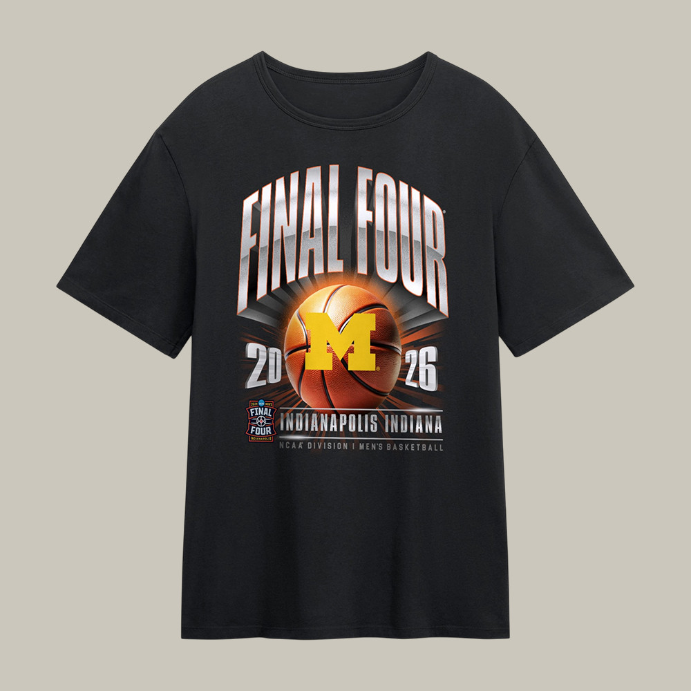 Michigan Wolverines NCAA Men's Basketball T-Shirt March Madness Final Four Clothes Gift For Fans