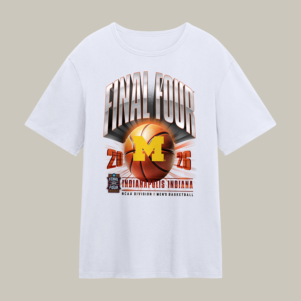 Michigan Wolverines NCAA Men's Basketball T-Shirt March Madness Final Four Clothing