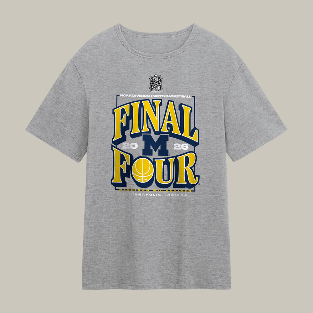 Michigan Wolverines NCAA Men's Basketball T-Shirt March Madness Final Four Shirt Fan Gear