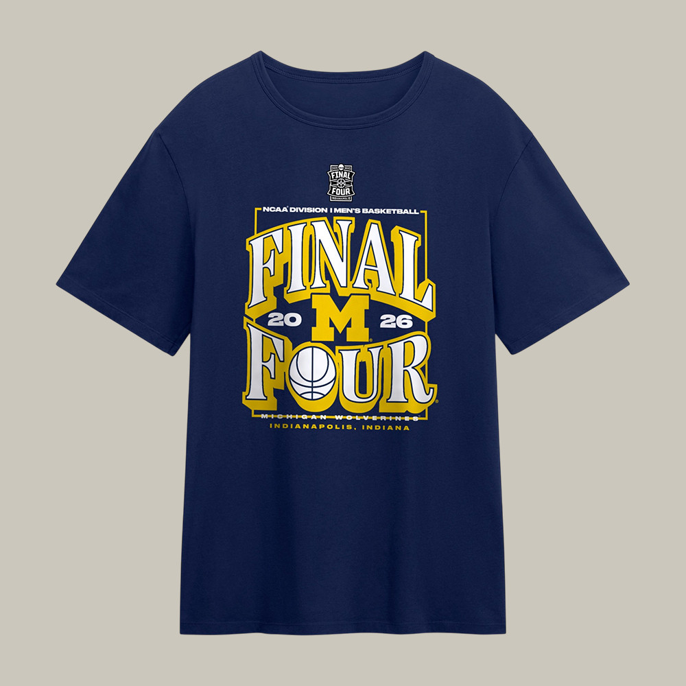 Michigan Wolverines NCAA Men's Basketball T-Shirt March Madness Final Four Shirt Gift