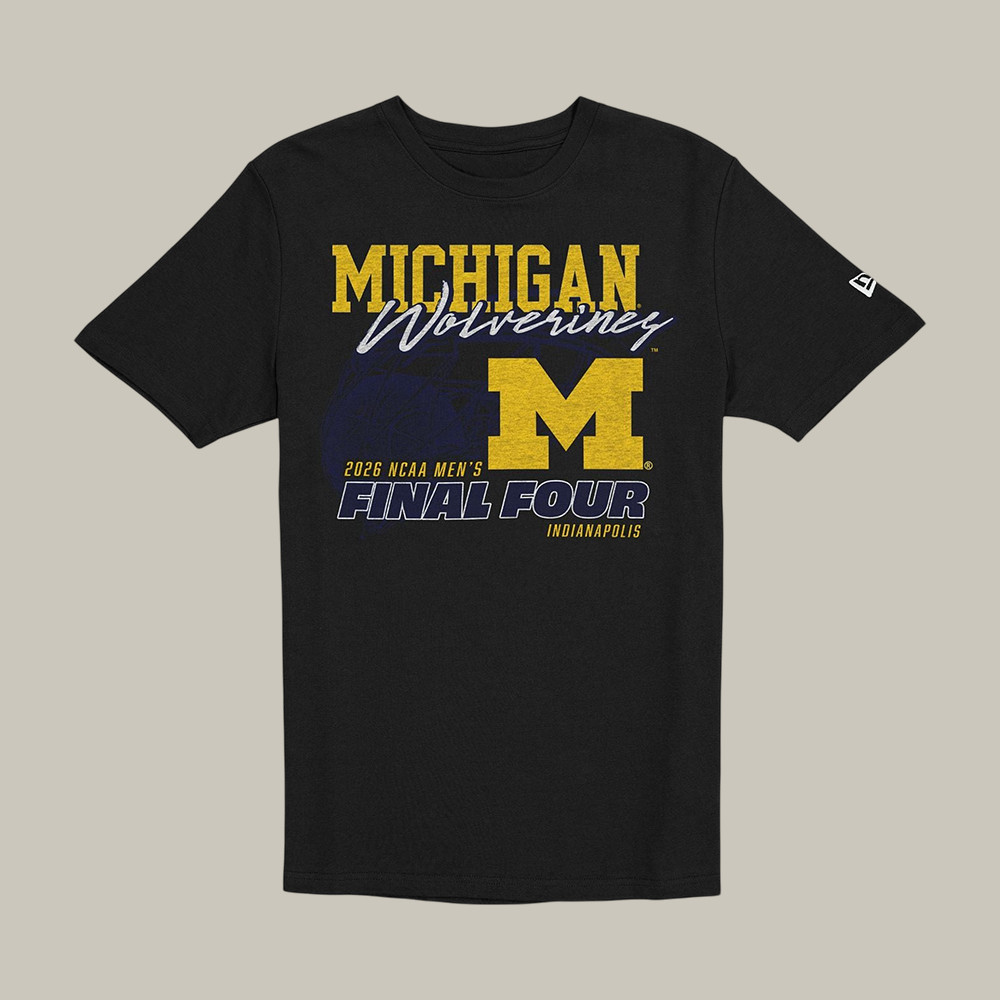 Michigan Wolverines NCAA Men's Final Four T-Shirt 2026 Basketball Final Four Clothes
