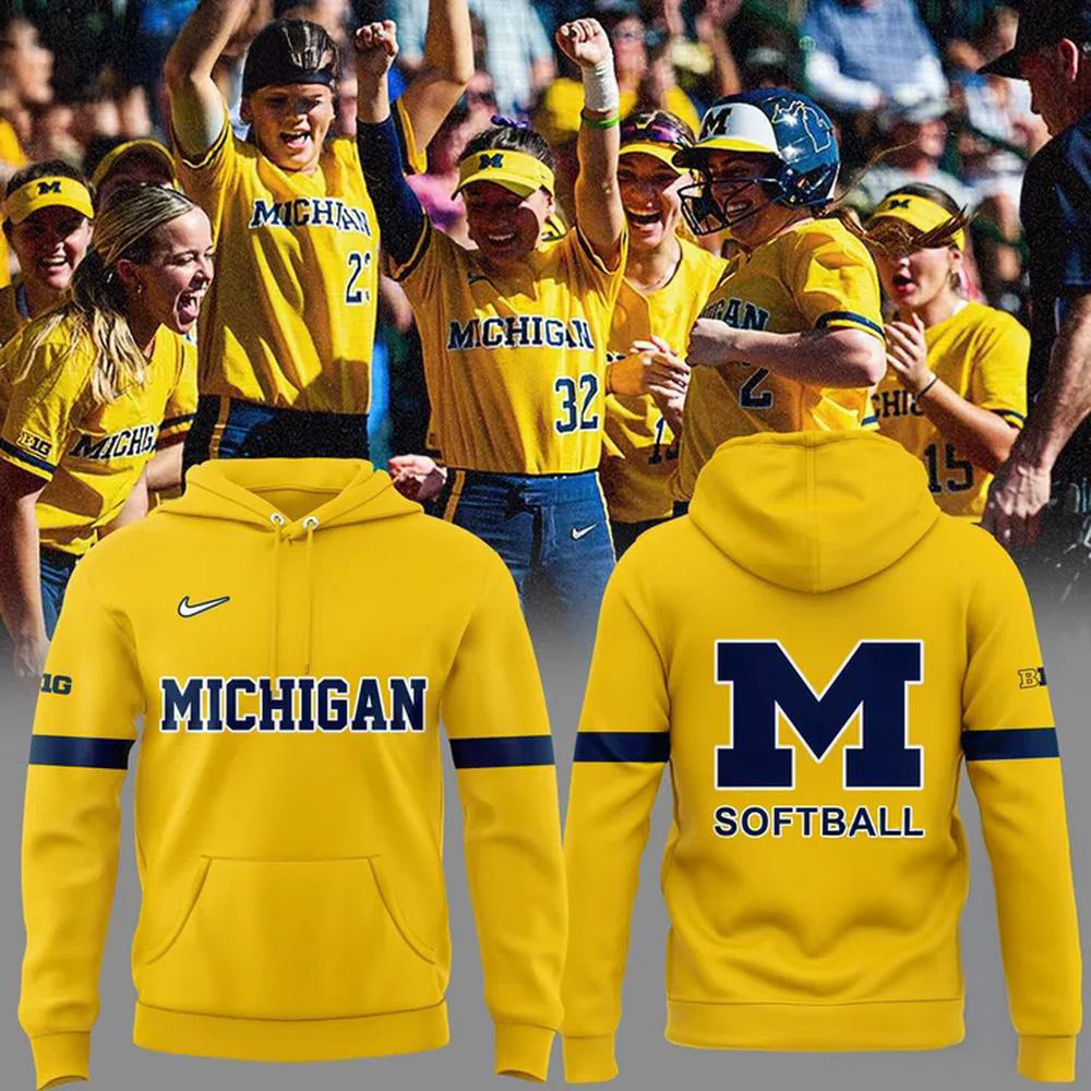 Michigan Wolverines Softball Special Edition 2025 Hoodie Gift Ideas For Softball Fan