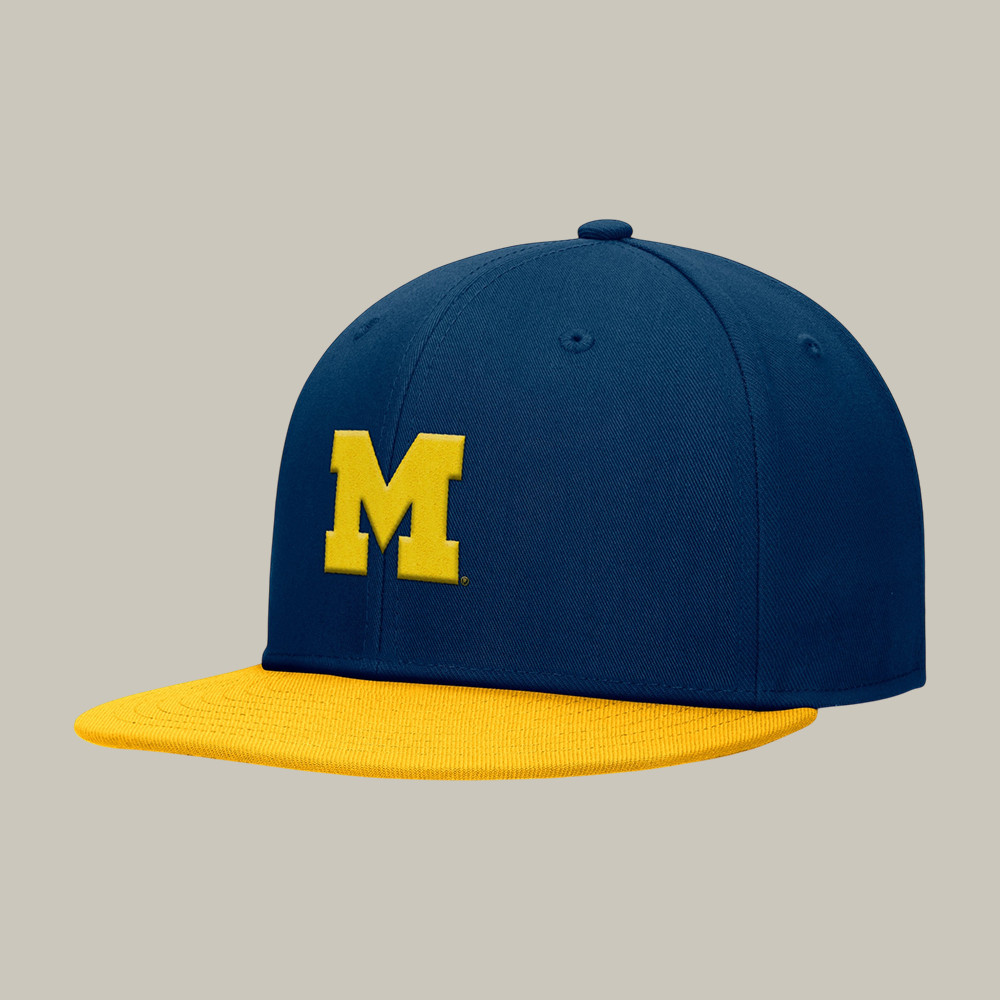 Michigan Wolverines Top Of The World Fundamental Snapback Hat Michigan Wolverines Merch