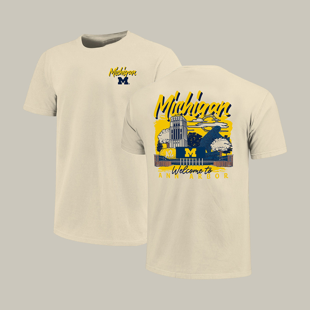 Michigan Wolverines University Image T-Shirt March Madness Final Four Clothes Basketball Fan Gift