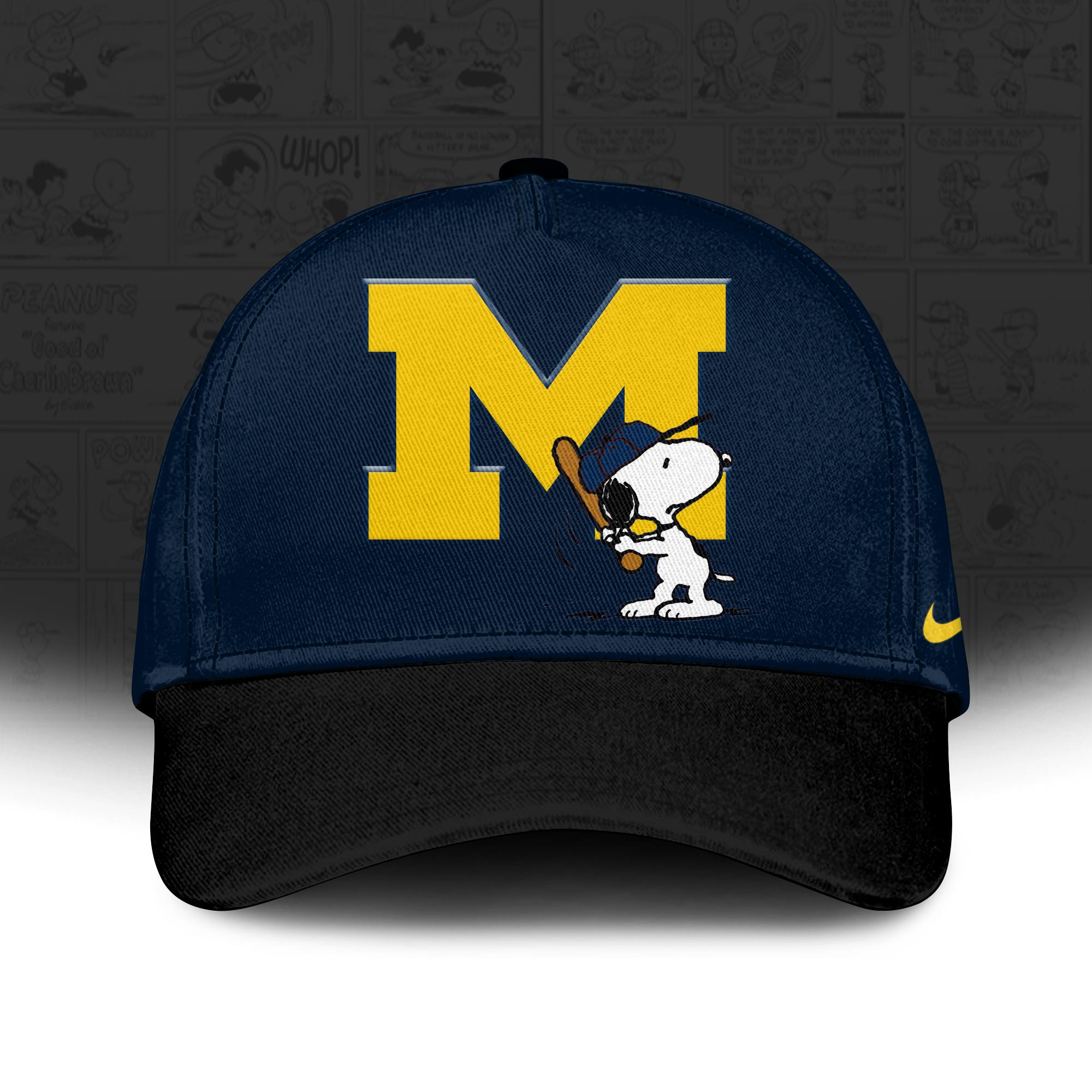 Michigan Wolverines X Peanuts 75Th Anniversary Baseball Jersey Gifts For Baseball Fans