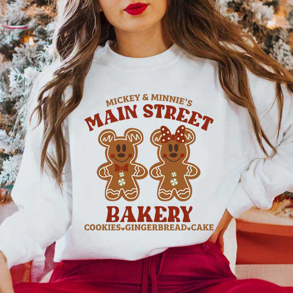 Mickey And Minnie Main Street Bakery Christmas Sweatshirt Christmas Gift Ideas For Wife Mickey And Minnie Main Street Bakery Christmas Sweatshirt Christmas Gift Ideas For Wife